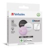 Lokalizator Verbatim My Finder Coin MYFC-03BWP Bluetooth NFC do Apple trójpak biały/czarny/różowy