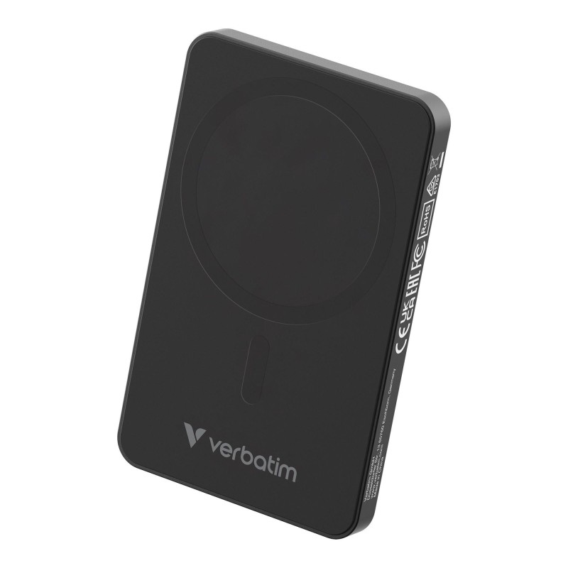 Powerbank Verbatim Charge 'n' Go Essentials Magnetic Wireless 5000mAh USB-C PD 3.0 Black