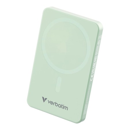 Powerbank Verbatim Charge 'n' Go Essentials Magnetic Wireless 5000mAh USB-C PD 3.0 Green