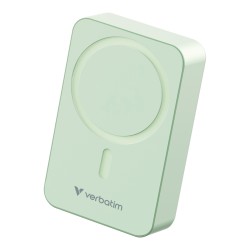Powerbank Verbatim Charge 'n' Go Essentials Magnetic Wireless 20000mAh USB-C PD 3.0 Green