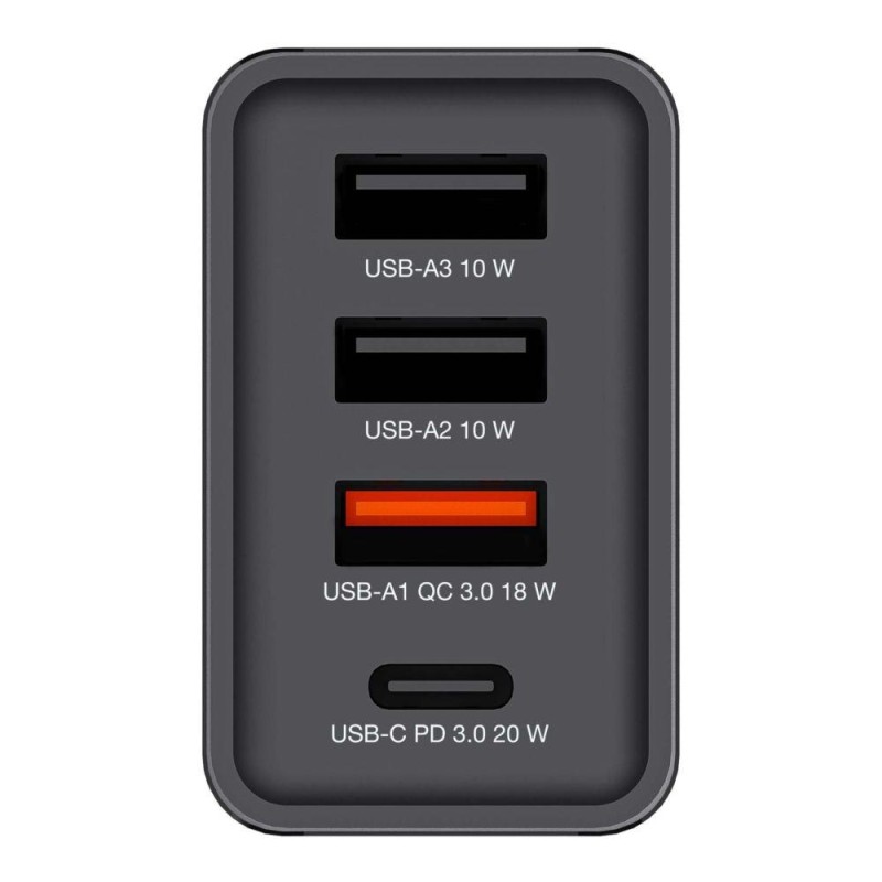 Ładowarka sieciowa Verbatim 1xUSB-C PD 20W 1xUSB-A QC 3.0 2xUSB-A 10W UE czarna