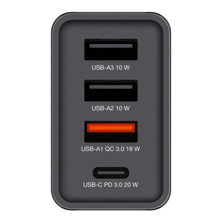 Ładowarka sieciowa Verbatim 1xUSB-C PD 20W 1xUSB-A QC 3.0 2xUSB-A 10W UE czarna