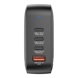 Ładowarka ścienna Verbatim Mini GaN 165W 3xUSB-C PD 1xUSB-A QC 3.0