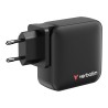 Ładowarka ścienna Verbatim Mini GaN 165W 3xUSB-C PD 1xUSB-A QC 3.0