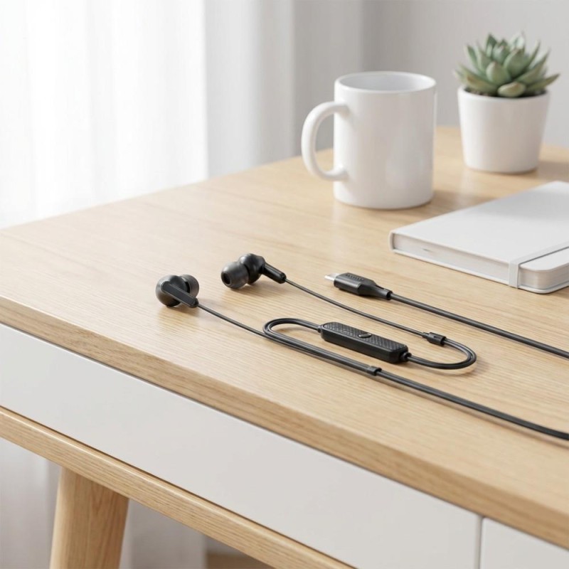 Słuchawki z mikrofonem Awei PC-25T stereo USB-C czarne