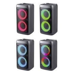 Głośnik Defender BOOMER 20 Bluetooth 20W MP3/FM/SD/USB/AUX/TWS/LED/MIC KARAOKE czarny
