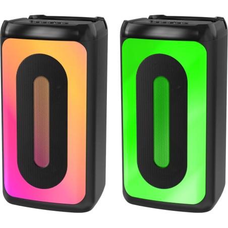 Głośnik Defender CONCERTO Bluetooth 20W MP3/FM/SD/USB/AUX/TWS/LED/MIC KARAOKE czarny + mikrofon