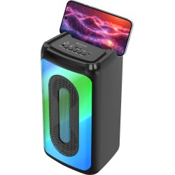 Głośnik Defender CONCERTO Bluetooth 20W MP3/FM/SD/USB/AUX/TWS/LED/MIC KARAOKE czarny + mikrofon