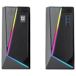 Głośniki Defender SOLAR 3 2.0 10W Bluetooth USB podświetlenie RGB