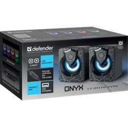 Głośniki Defender ONYX 2.0 6W USB podświetlenie LED