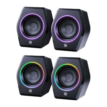 Głośniki Defender SOLAR 9 2.0 10W Bluetooth USB podświetlenie RGB