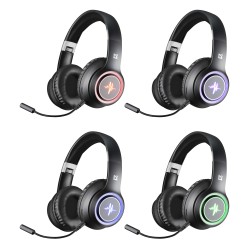 Słuchawki z mikrofonem Defender FREEMOTION B571 bezprzewodowe Bluetooth podświetlane + MP3 Player + mikrofon, czarne