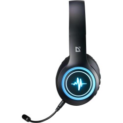 Słuchawki z mikrofonem Defender FREEMOTION B571 bezprzewodowe Bluetooth podświetlane + MP3 Player + mikrofon, czarne