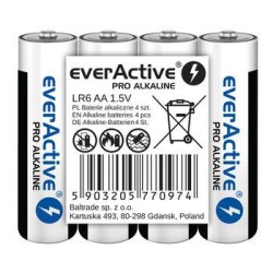 Baterie alkaliczne AA/LR6 everActive Pro Alkaline 4 sztuki