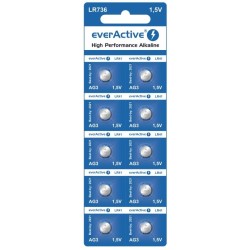 Baterie alkaliczne mini everActive G3 LR736 LR41 10 sztuk