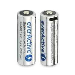 Akumulator 18500 everActive 3,7V Li-ion 2100mAh USB-C z zabezpieczeniem BOX