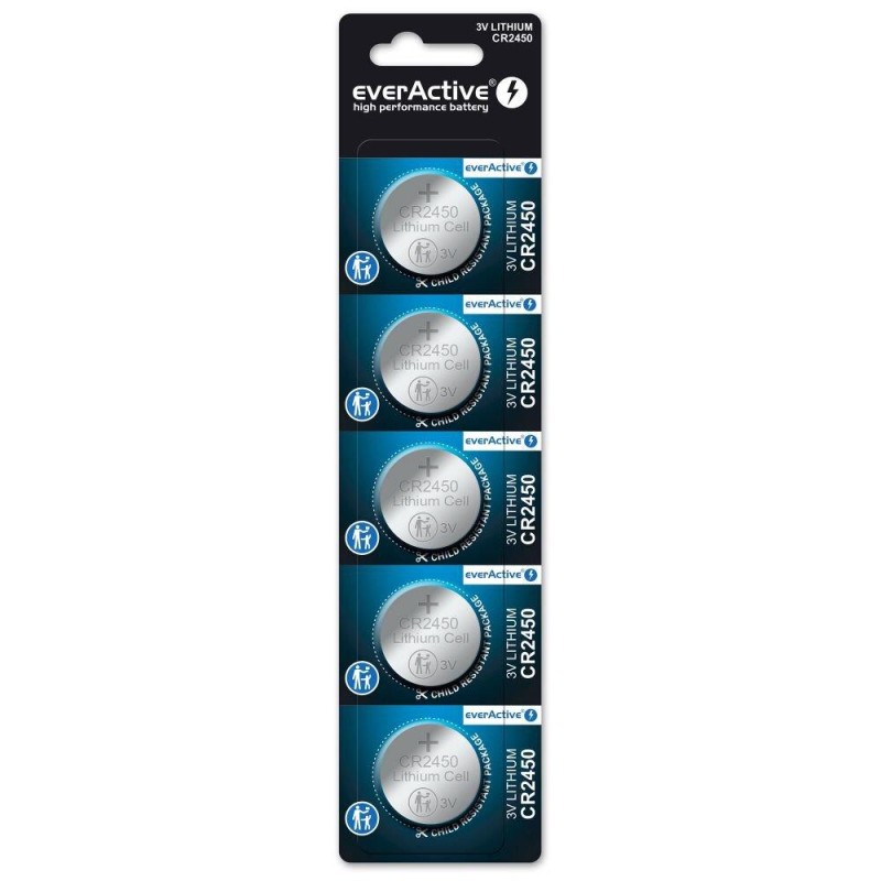 Bateria litowa CR2450 everActive 5 szt.