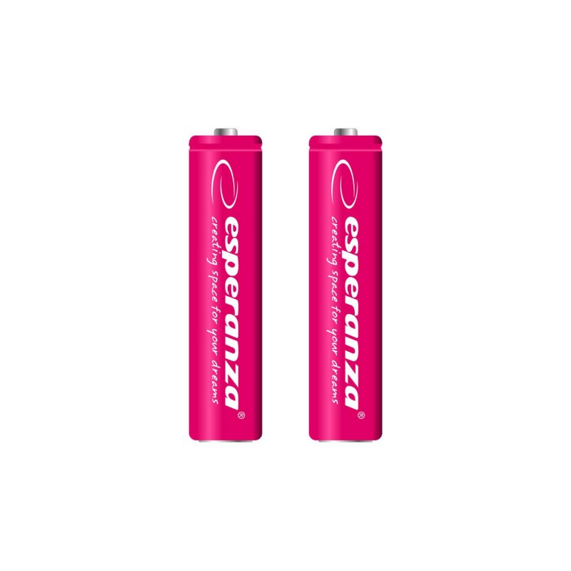 Akumulatorki AAA Esperanza 1000mAh 2szt. czerwone