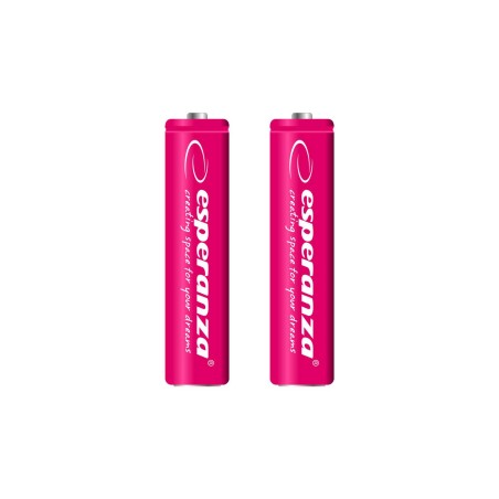 Akumulatorki AAA Esperanza 1000mAh 2szt. czerwone