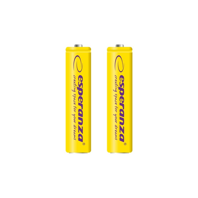Akumulatorki AAA Esperanza 1000mAh 2szt. żółte