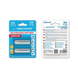 Akumulatorki AA Esperanza 2000mAh 2szt. białe