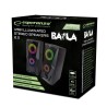 Głośniki 2.0 Esperanza USB LED Rainbow Baila EGS103