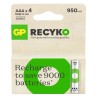 Akumulatorki AAA/R03 GP ReCyko Ni-MH 950mAh - 4 sztuki