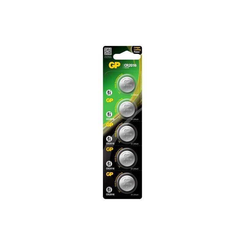 Bateria litowa mini GP CR2016 x5