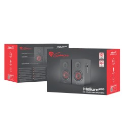 Głośniki Genesis Helium 200 2.0 20W RMS czarno-czerwone