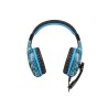 Słuchawki z mikrofonem Fury Hellcat LED Gaming czarno-niebieskie