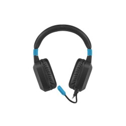 Słuchawki z mikrofonem Fury Raptor Gaming podświetlenie RGB czarno-niebieskie