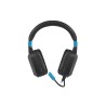 Słuchawki z mikrofonem Fury Raptor Gaming podświetlenie RGB czarno-niebieskie