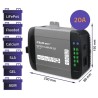 Ładowarka inteligentna Qoltec Monolith do akumulatorów LiFePO4 AGM GEL SLA | 20A | 12V