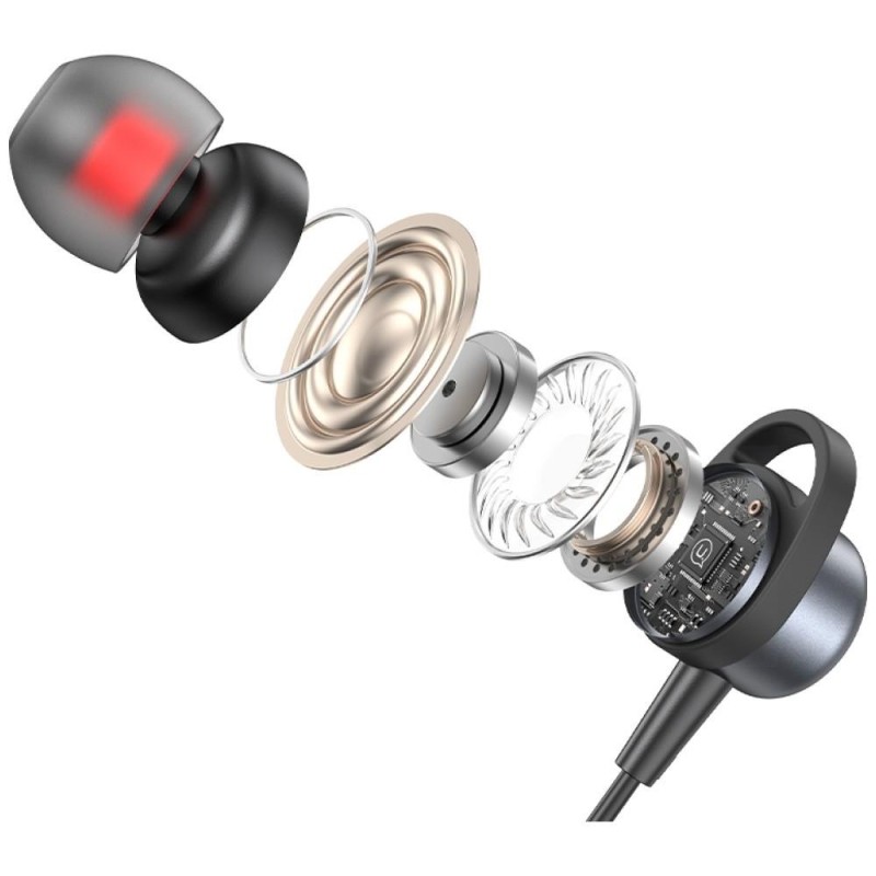 Słuchawki z mikrofonem Usams EP-48 stereo USB-C szare