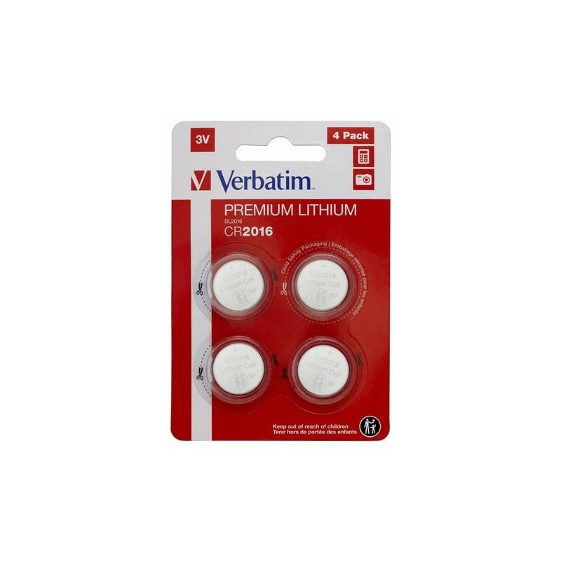Bateria Verbatim CR2016 (4 szt blister)