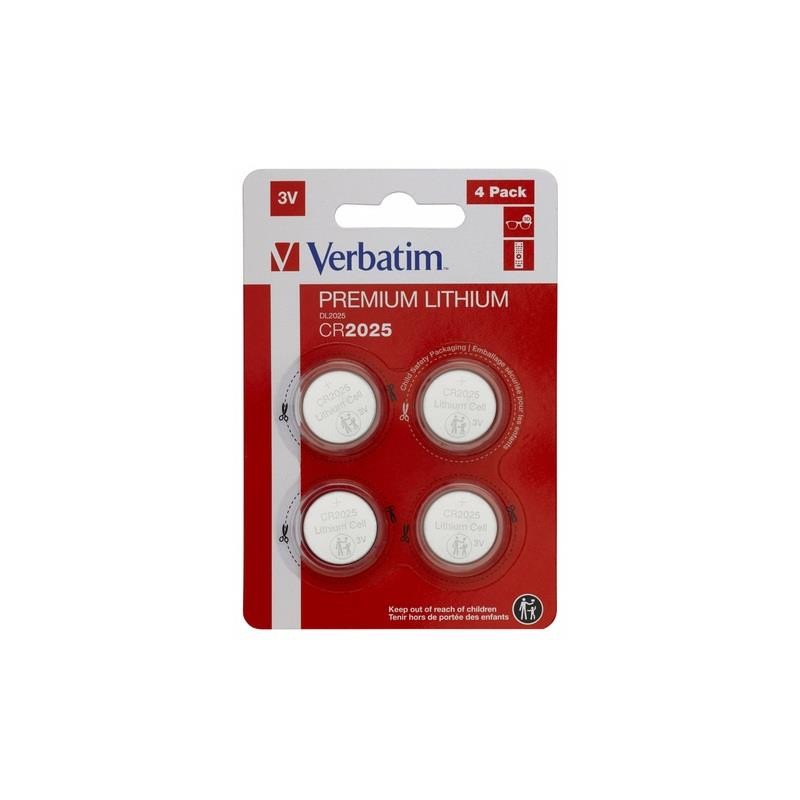 Bateria Verbatim CR2025 (4 szt blister)