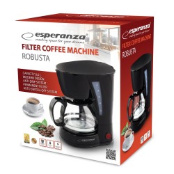 Ekspres do kawy Esperanza EKC006 Robusta przelewowy 0,6l czarny