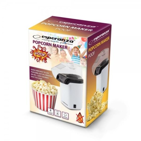 Maszynka do popcornu Esperanza Poof EKP005W biała