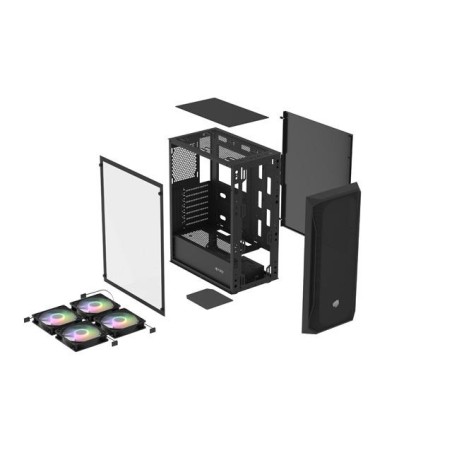 Obudowa Fury SHOBO SH4F RGB ATX Midi Tower z oknem czarna