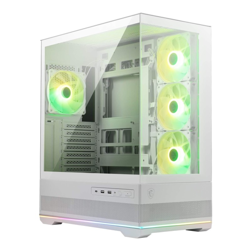 Obudowa MSI MAG PANO 110R PZ WHITE ATX Midi z oknem, bez zasilacza
