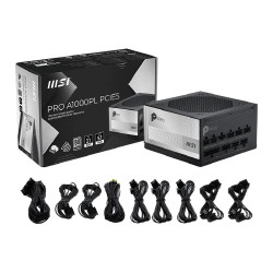 Zasilacz MSI PRO A1000PL PCIE5 1000W 120mm 80plus Platinum