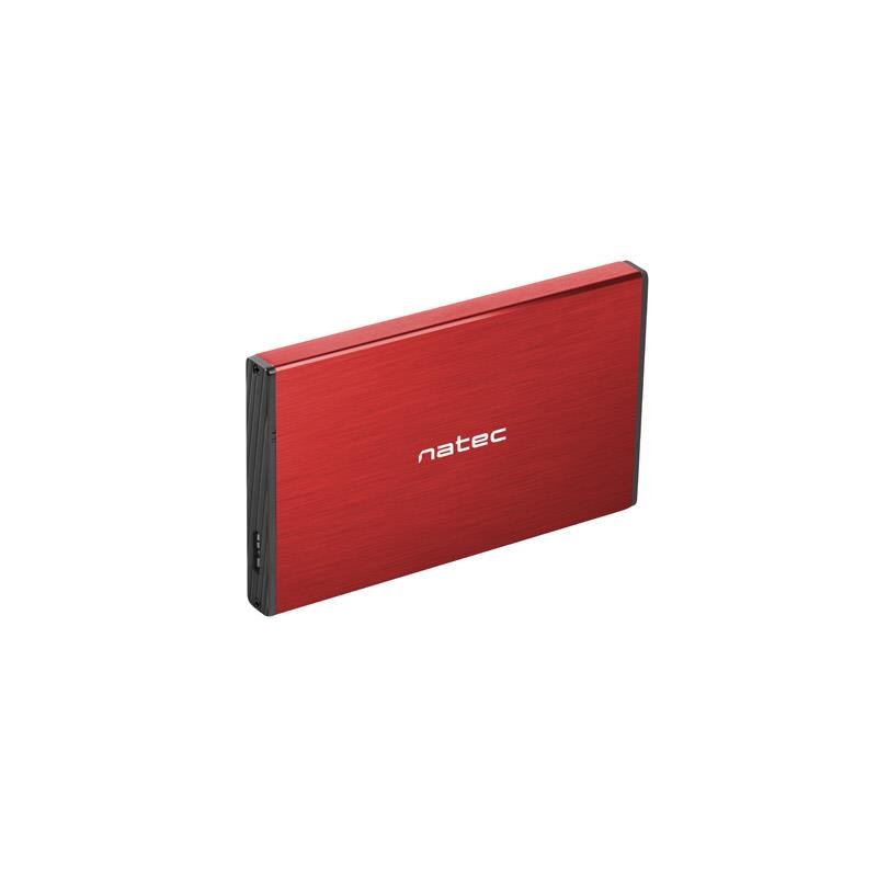 Obudowa na dysk HDD/SSD Natec RHINO Go USB 3.0 2,5" SATA czerwona