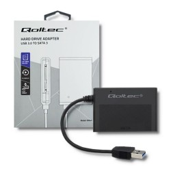 Obudowa Qoltec na dysk HDD/SSD 2.5" SATA3 | USB 3.0 | Czarna