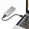 Obudowa/kieszeń Qoltec na dysk M.2 SSD | SATA | NGFF | USB 3.0 | Super speed 5Gb/s | 2TB | Srebrny