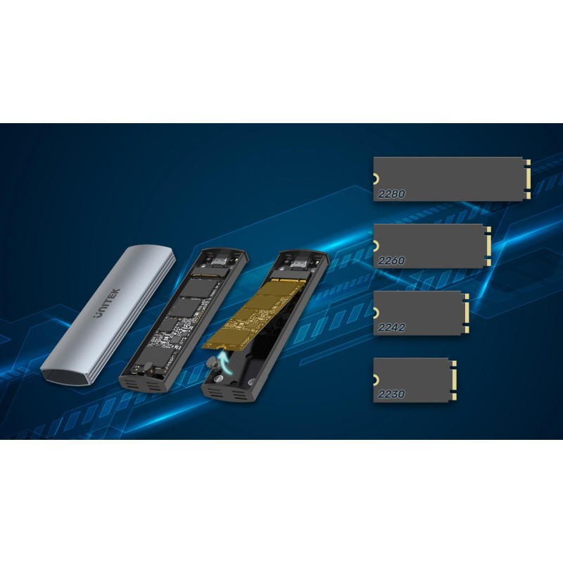 Obudowa na dysk UNITEK S1230A M.2 NVMe/SATA 10Gbps