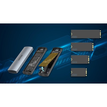Obudowa na dysk UNITEK S1230A M.2 NVMe/SATA 10Gbps