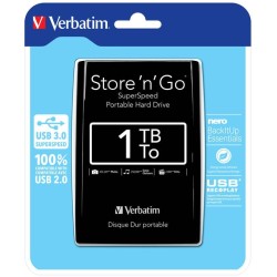Dysk zewnętrzny Verbatim 1TB Store 'n' Go 2.5" czarny USB 3.0