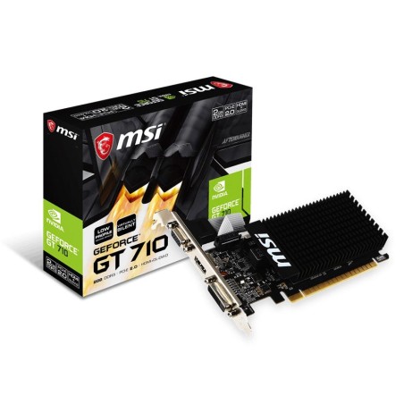 Karta VGA MSI GT 710 2GD3H LP 2GB DDR3 64bit VGA+DVI+HDMI PCIe2.0 LP