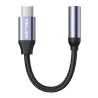 Kabel adapter Beline USB-C/Jack 3,5mm DAC czarny
