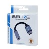 Kabel adapter Beline USB-C/Jack 3,5mm DAC czarny